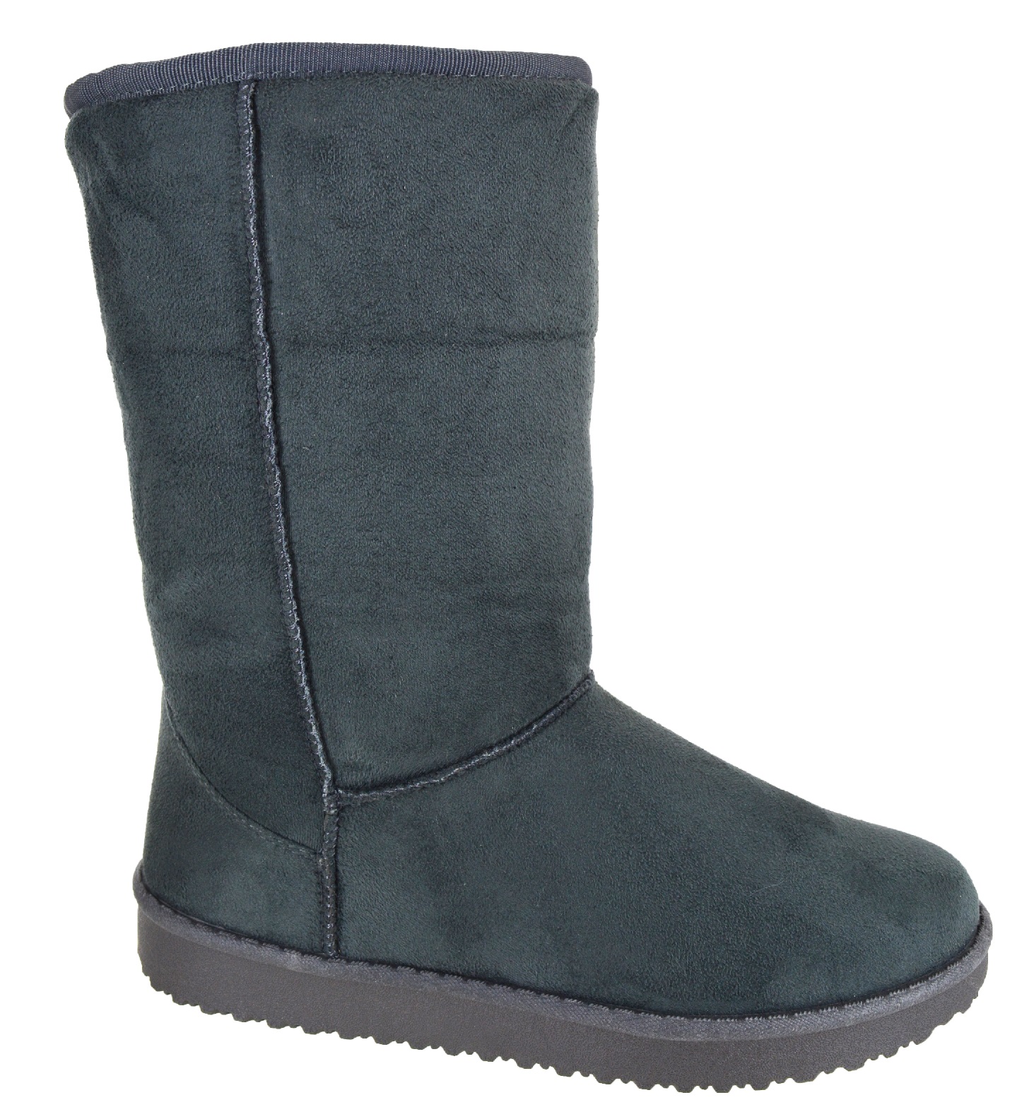 black calf hugging boots